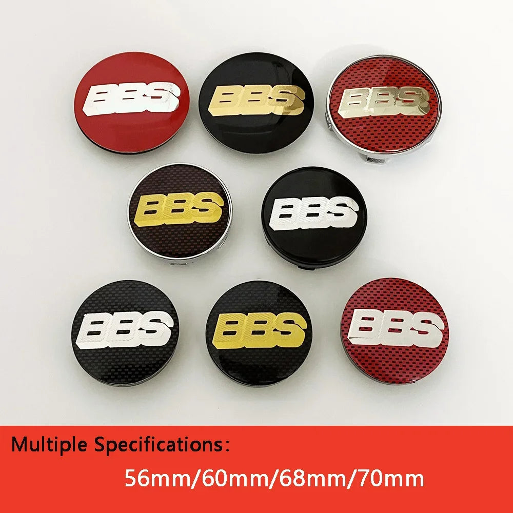 BBS Hub Center Cap Cover Set – Multiple Sizes
