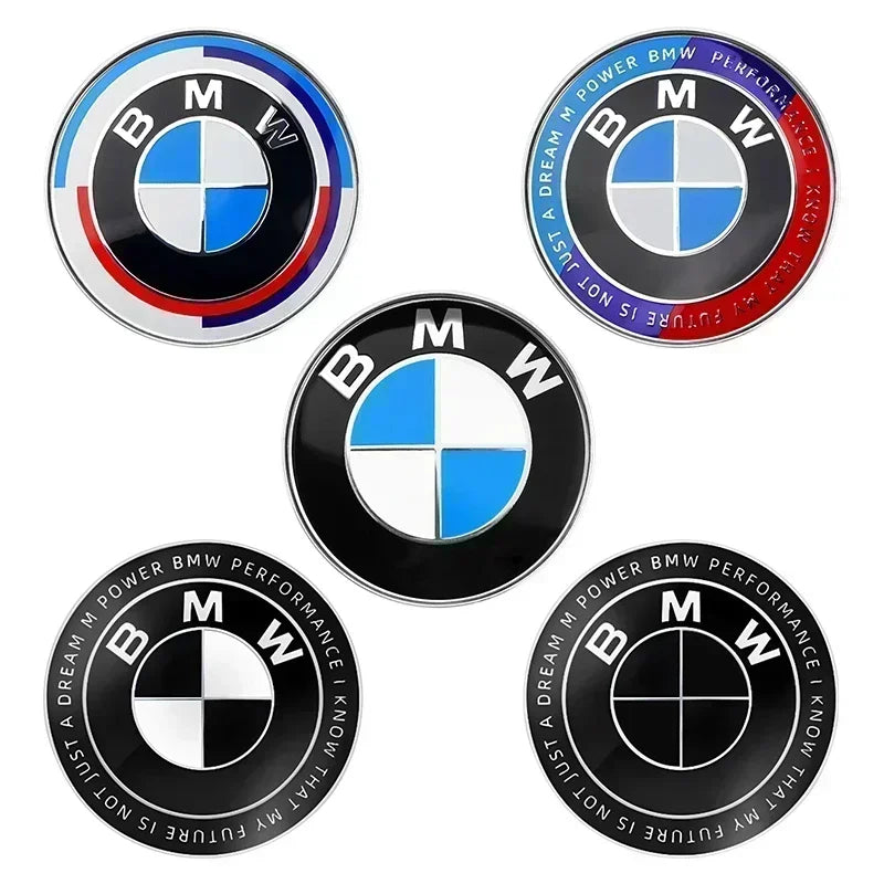 BMW Aluminum Badge – 82mm (2-Hole / 3-Hole)