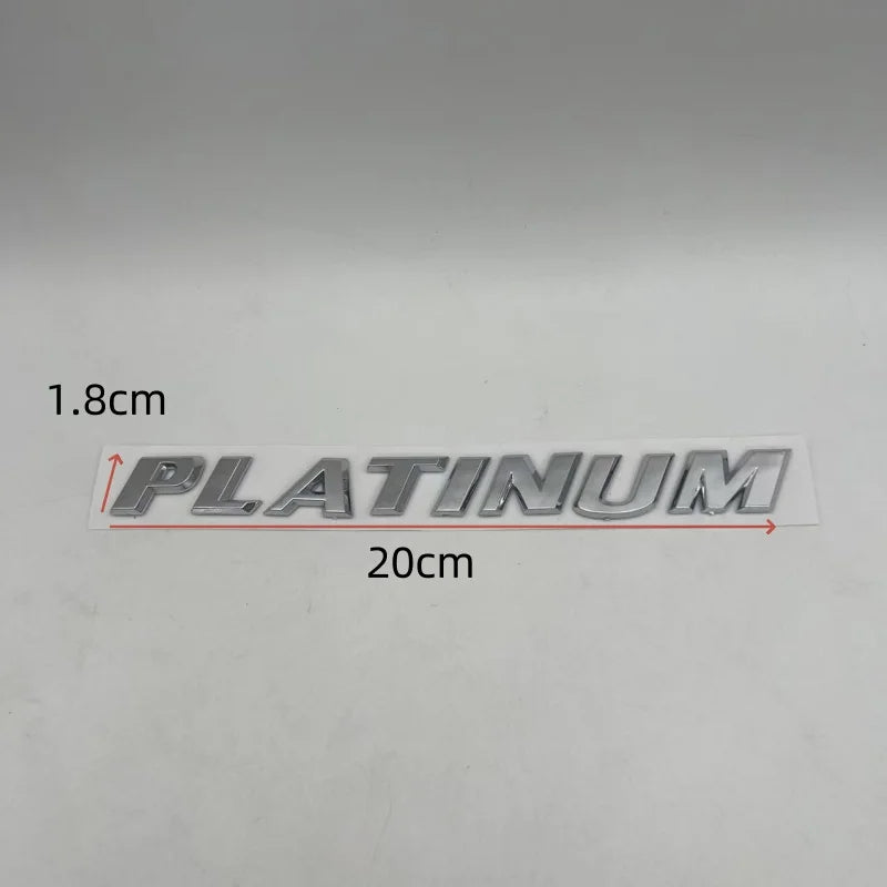 1pcs 3D ABS PLATINUM Emblem badge