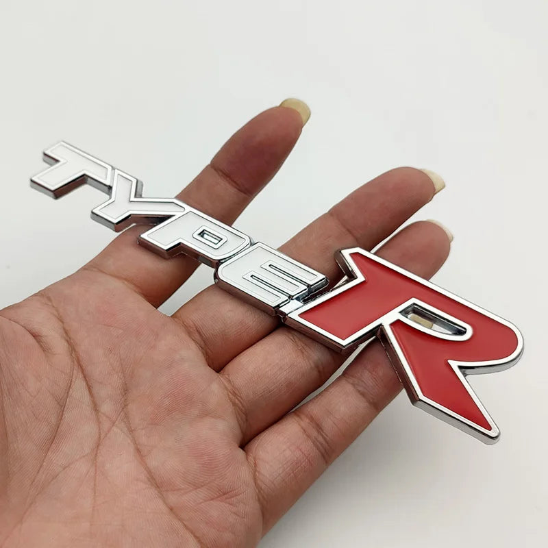 3D Metal Type S and Type R Emblem Badge