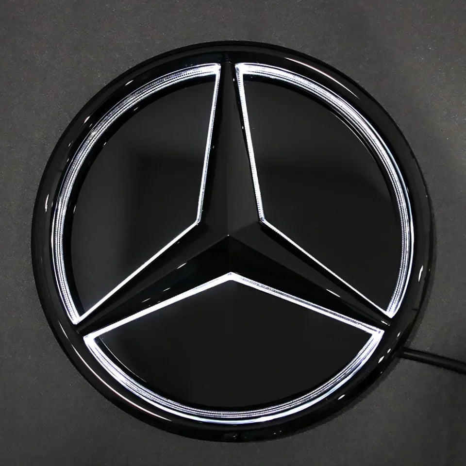 Mercedes Front Grille Logo with LED Lighting for W176 A-Class.