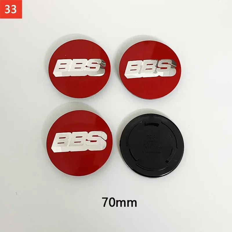 BBS Hub Center Cap Cover Set – Multiple Sizes