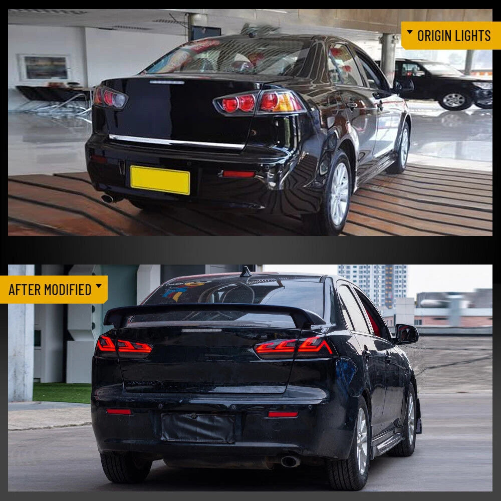 Dynamic LED Tail Light Assembly for Mitsubishi Lancer EVO-X (2008-2018)