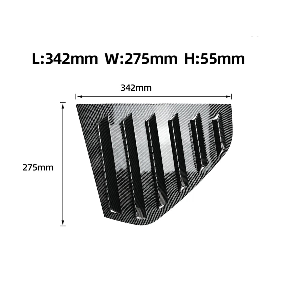 Pair of Rear Side Vent Window Louvers for VW Golf 8 (2020-2024)