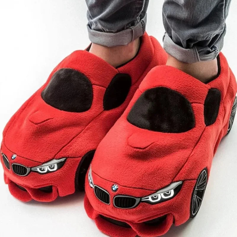 Car Plush Slippers Set UniSex