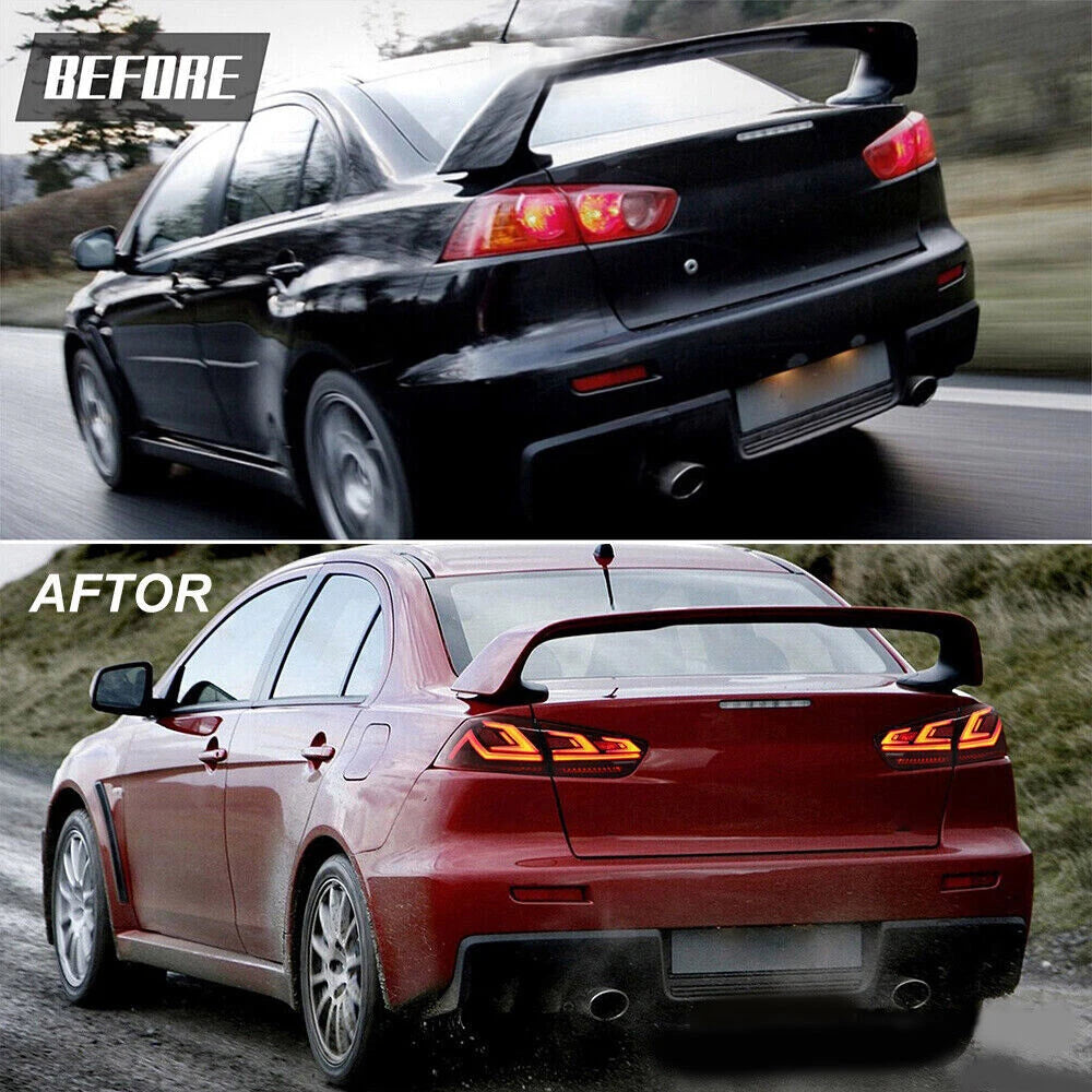 Dynamic LED Tail Light Assembly for Mitsubishi Lancer EVO-X (2008-2018)