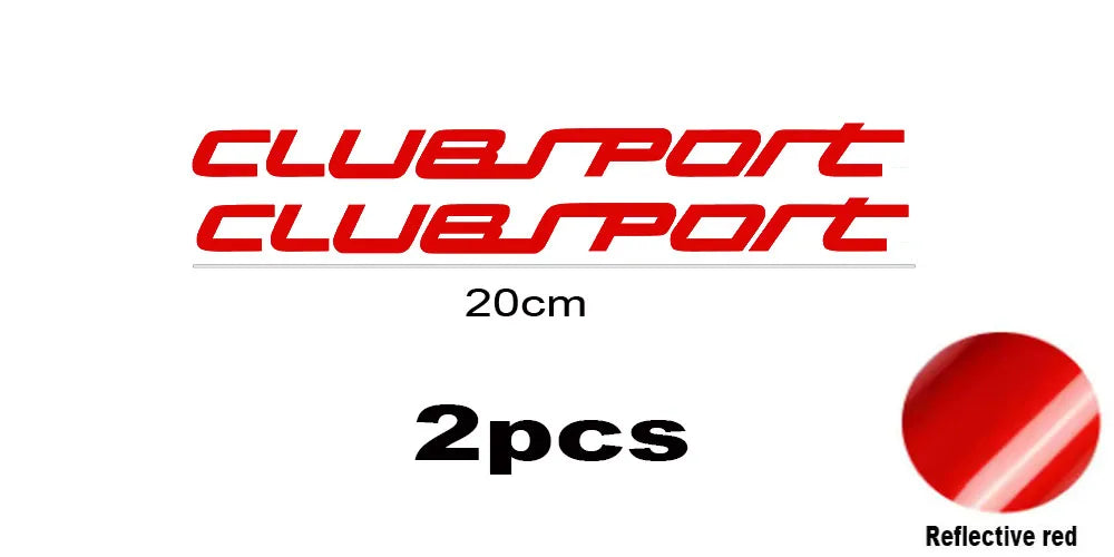 2pcs Performance Clubsport Stickers for Volkswagen Golf Series