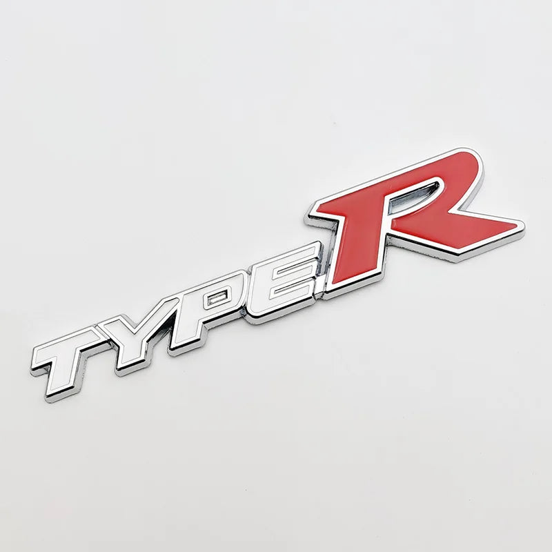 3D Metal Type S and Type R Emblem Badge