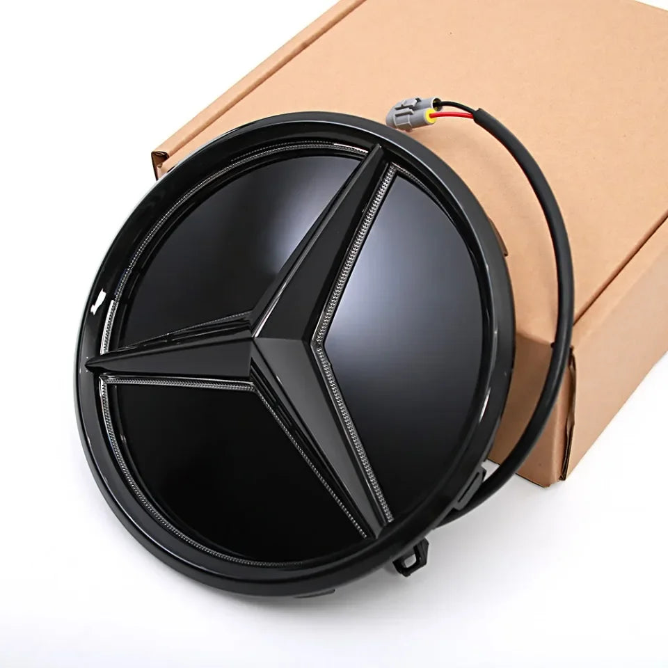 Mercedes Front Grille Logo with LED Lighting for W176 A-Class.