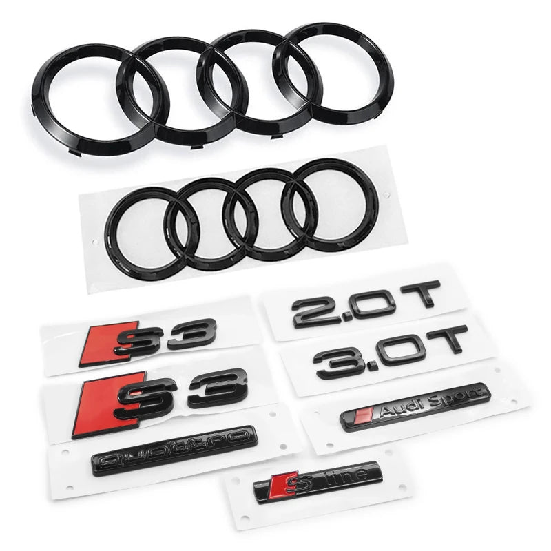 Audi S3 Four-Ring Logo Emblem Badge 2010-2020