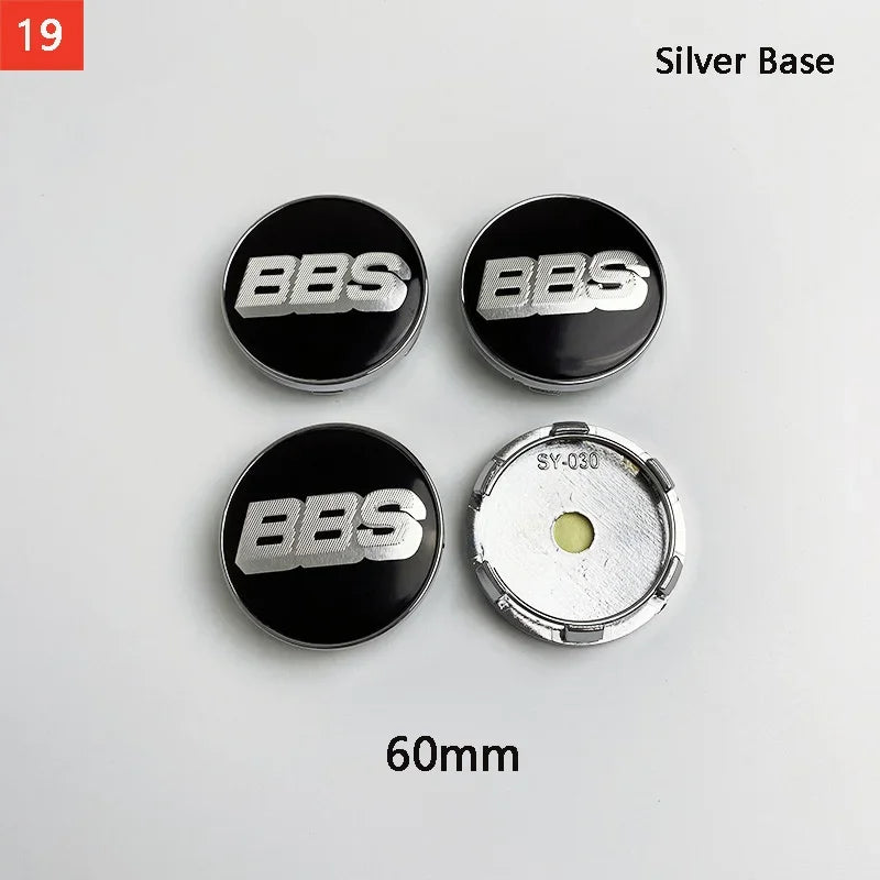 BBS Hub Center Cap Cover Set – Multiple Sizes