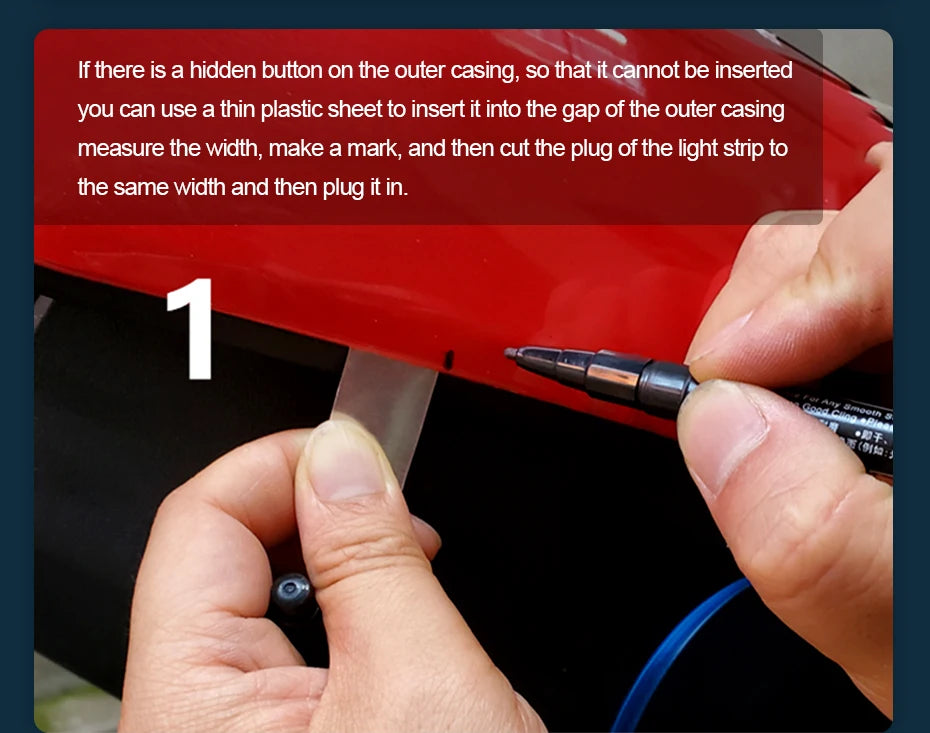 Motorcycle Neon Ambient Lighting Waterproof Kit