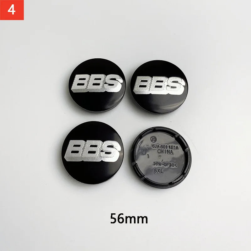 BBS Hub Center Cap Cover Set – Multiple Sizes