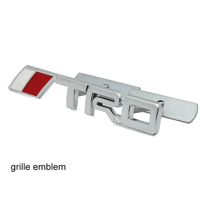 Metal TRD Emblem Badge Front and Rear Sticker for Toyota Vehicle