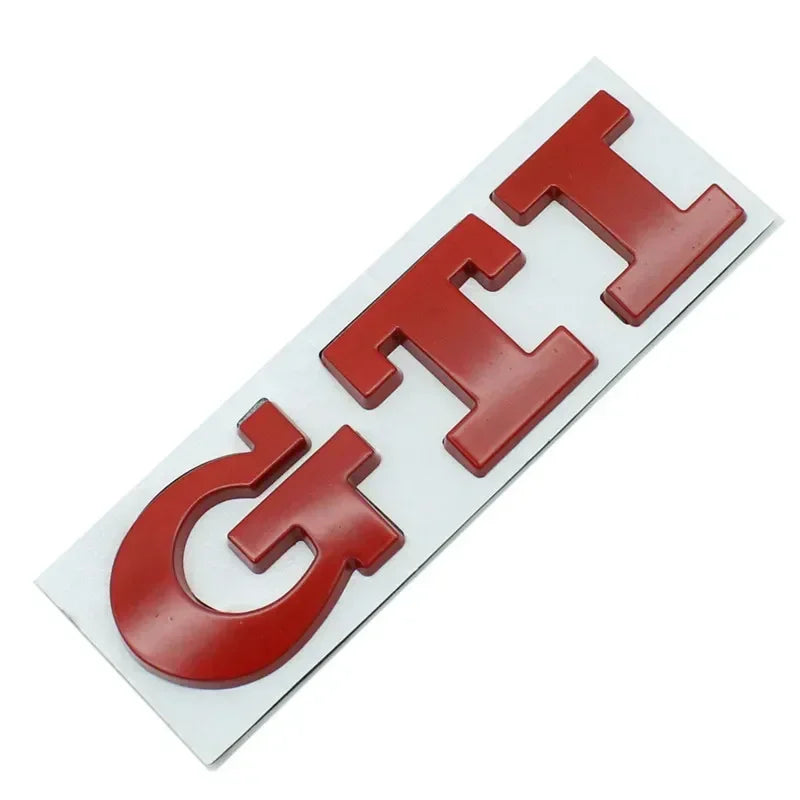 1Pcs Car Metal Badge Sticker Front Grille Decal Decoration For VW GTI Passat B6 Golf Mk7 Polo Tiguan Jetta T-ROC Sharan Touran