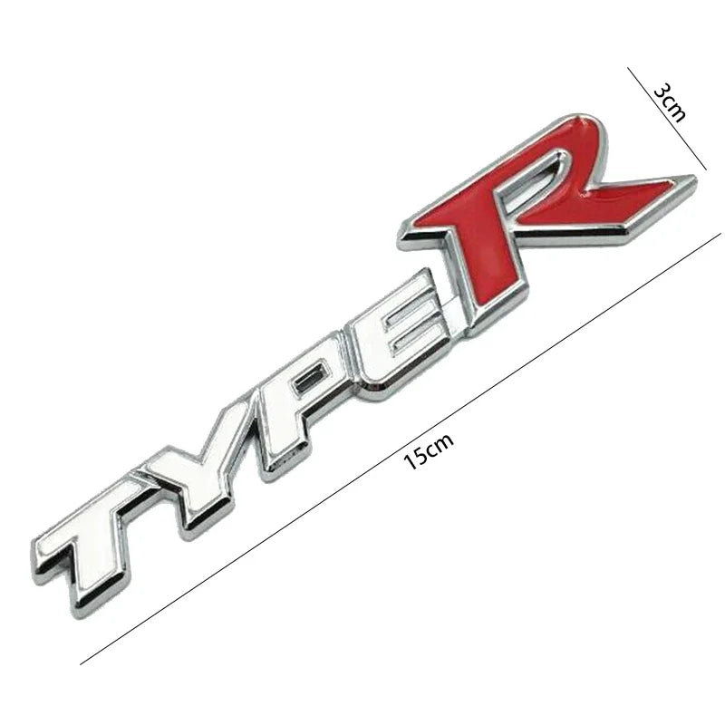 Metal Type R Emblem Badge for Honda