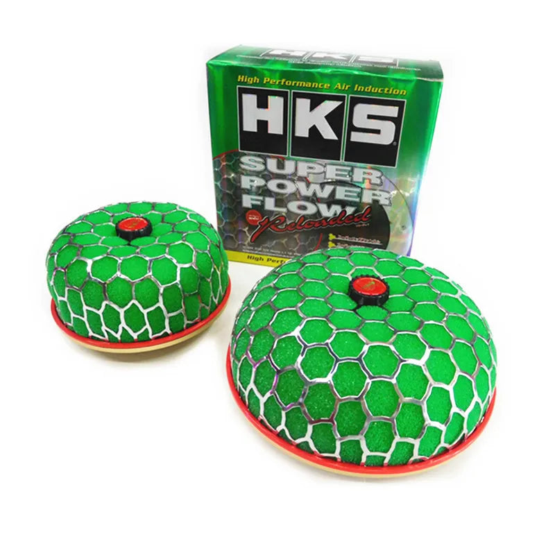 HKS High Flow Mushroom Head Air Filters for Cold Air Intake – (60mm, 80mm, 100mm)