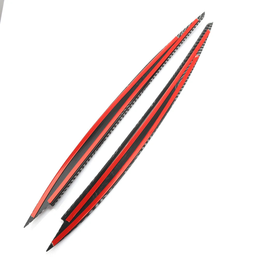 2-Piece Carbon Fiber Headlight Eyebrow Covers for VW Golf 7 GTI -R (2013-2017)