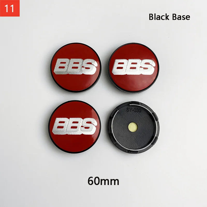 BBS Hub Center Cap Cover Set – Multiple Sizes