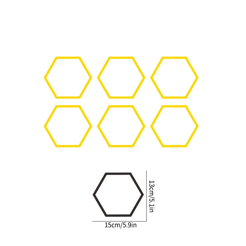 10-Pack Honeycomb Vinyl Car Stickers for Side Door