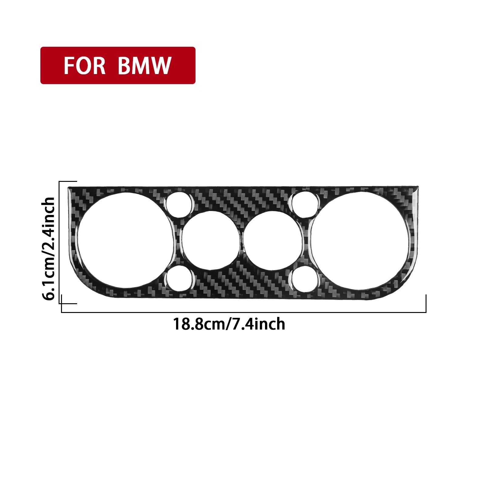 Carbon Fiber AC Panel Trim Sticker for BMW 3 Series E36