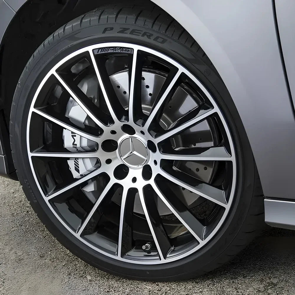 Mercedes-Benz 75mm Wheel Hub Center Cap Set (4-Piece)