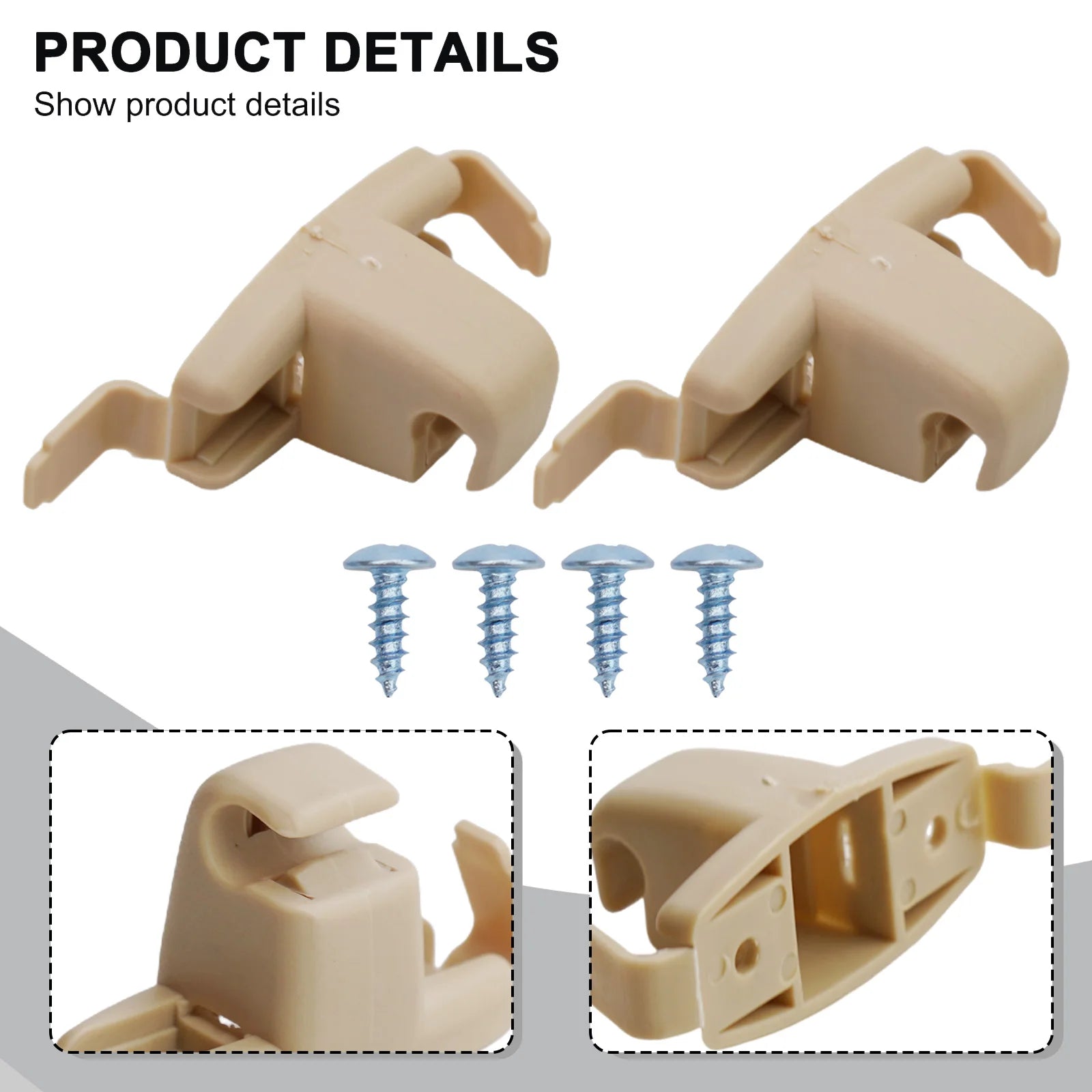 2x Sun Visor Clips Holder Bracket Mount For BMW 3 5 7 Series E46 E38 E39 E53 X-5