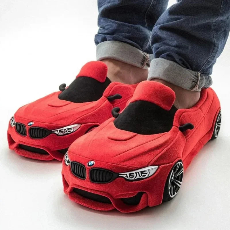 Car Plush Slippers Set UniSex