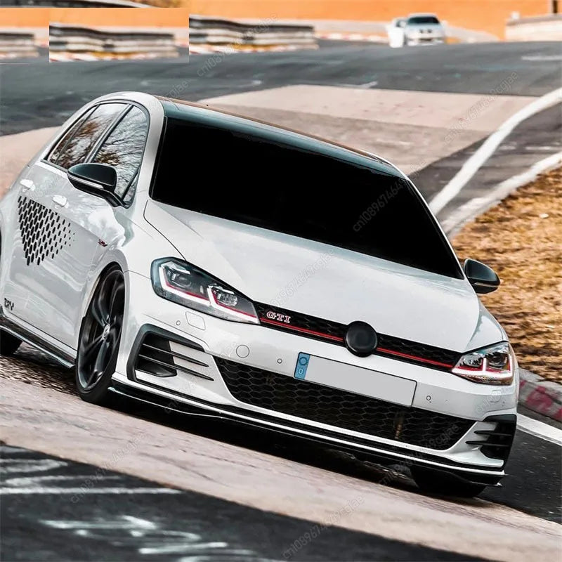 TCR Style Gloss Black Front Bumper Splitter Lip for VW Golf 7.5 GTI