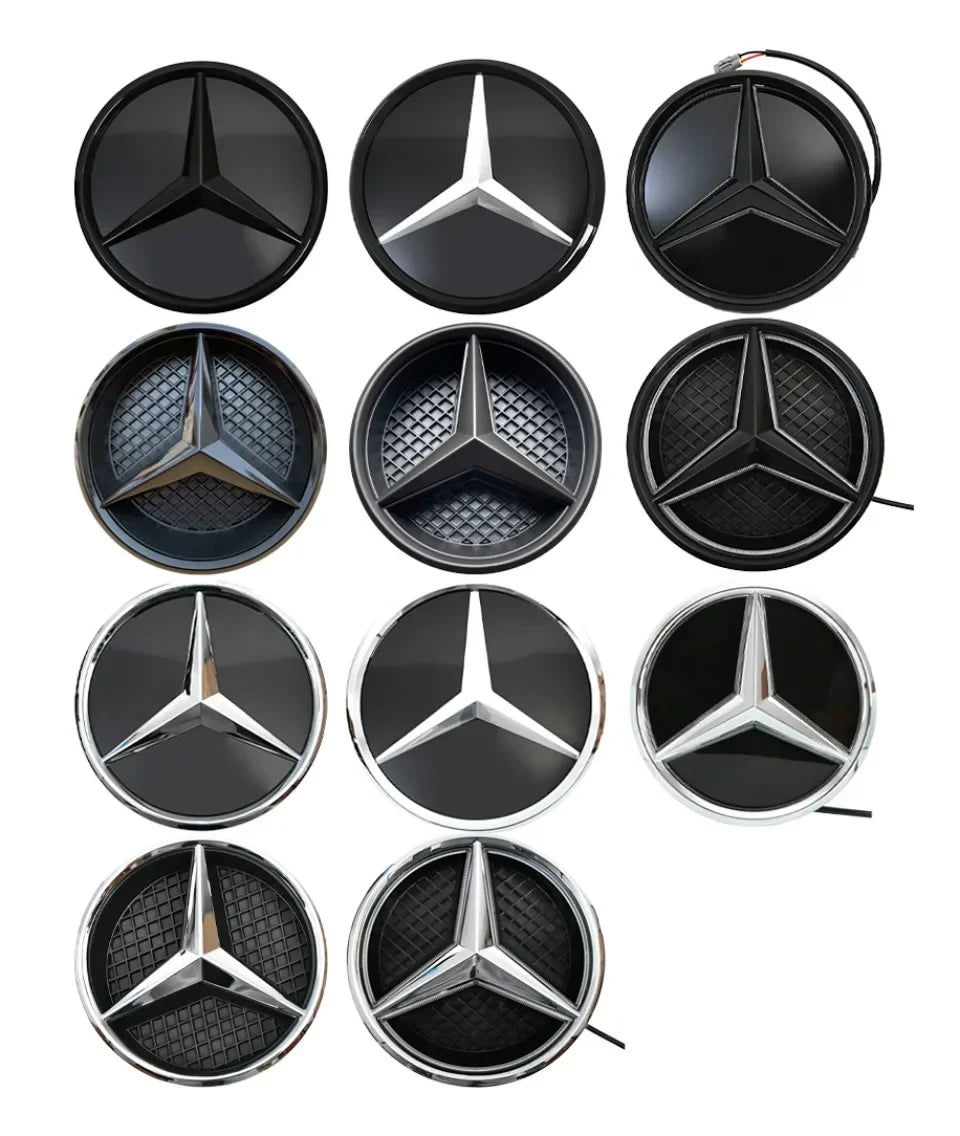 Mercedes Front Grille Logo with LED Lighting for W176 A-Class.