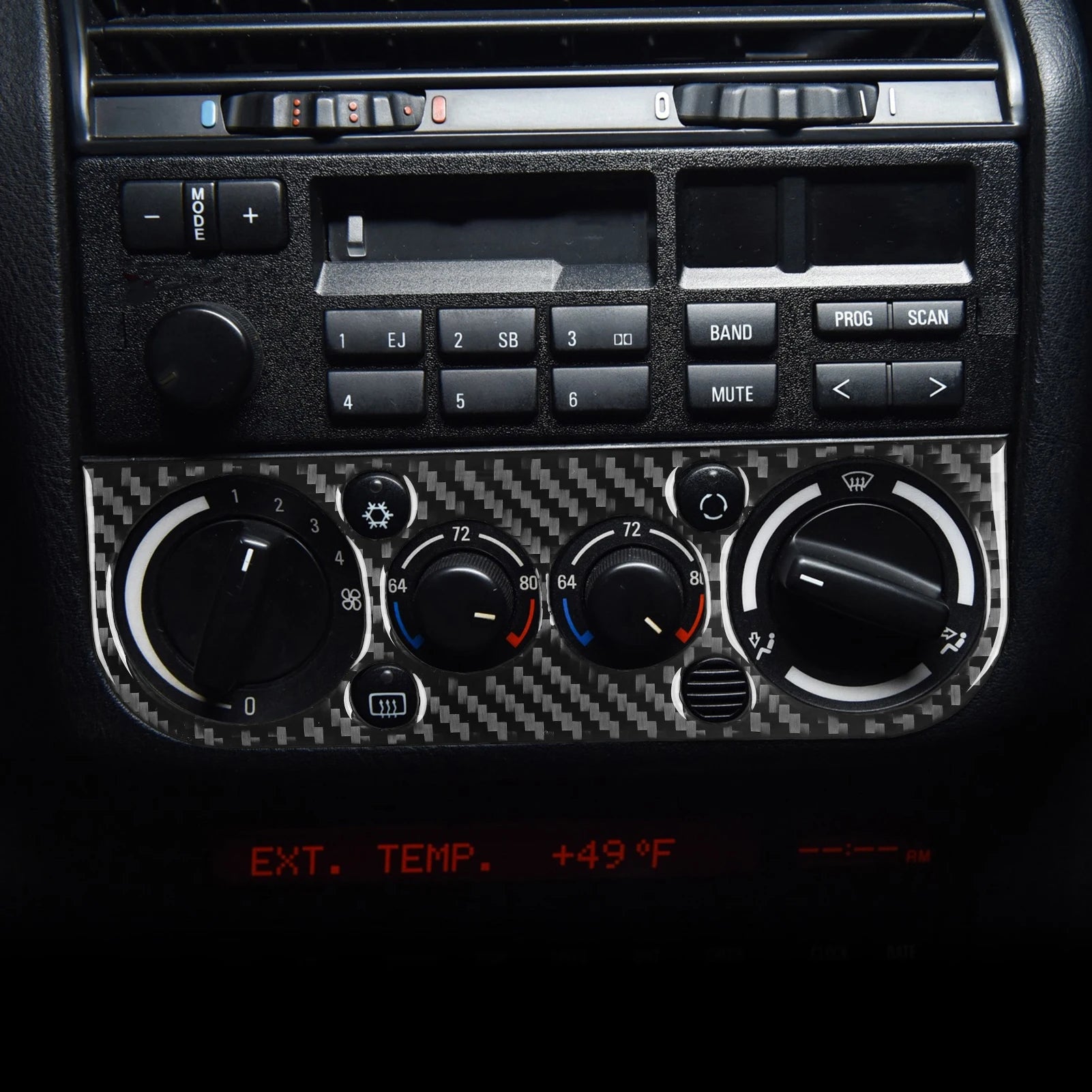 Carbon Fiber AC Panel Trim Sticker for BMW 3 Series E36