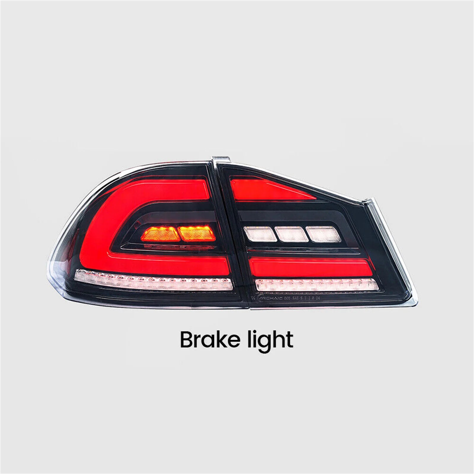 2PCS Sequential Rear LED Tail Light For Honda Civic 2005-2012 FD2