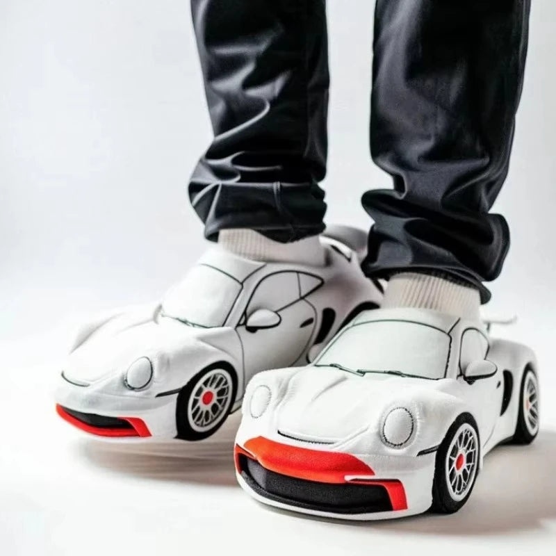 Car Plush Slippers Set UniSex