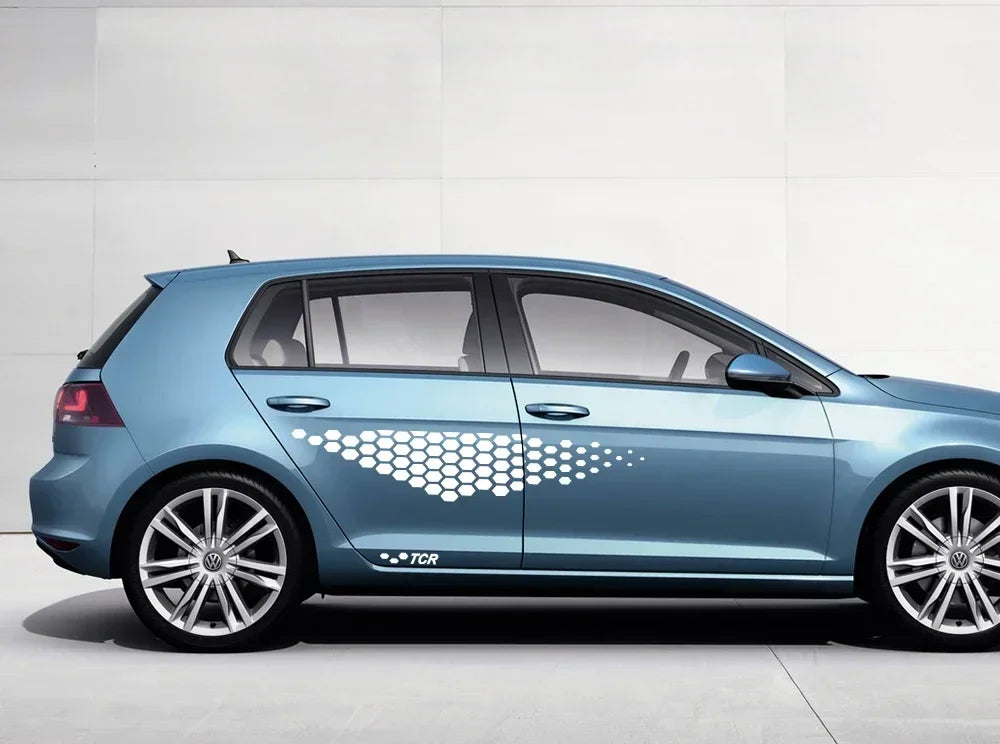 TCR Vinyl Side Decals for Volkswagen VW Golf & Polo Models
