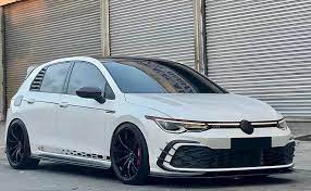 Pair of Rear Side Vent Window Louvers for VW Golf 8 (2020-2024)